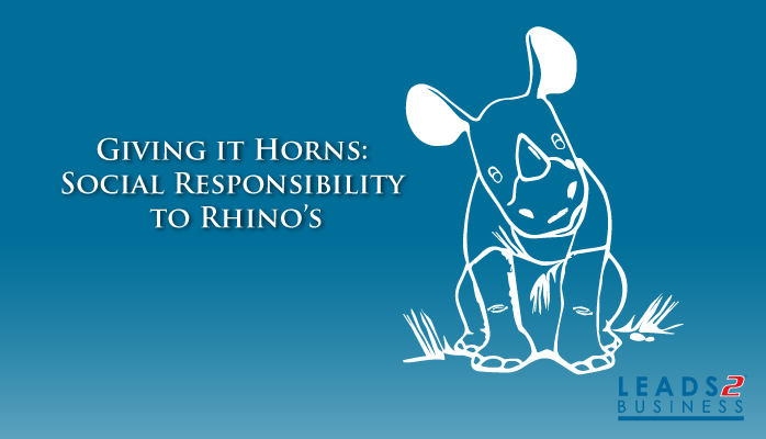 Giving it Horns: Social Responsibility to Rhino’s