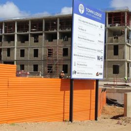 Construction site for the Town Lodge Hotel, Namibia - Building