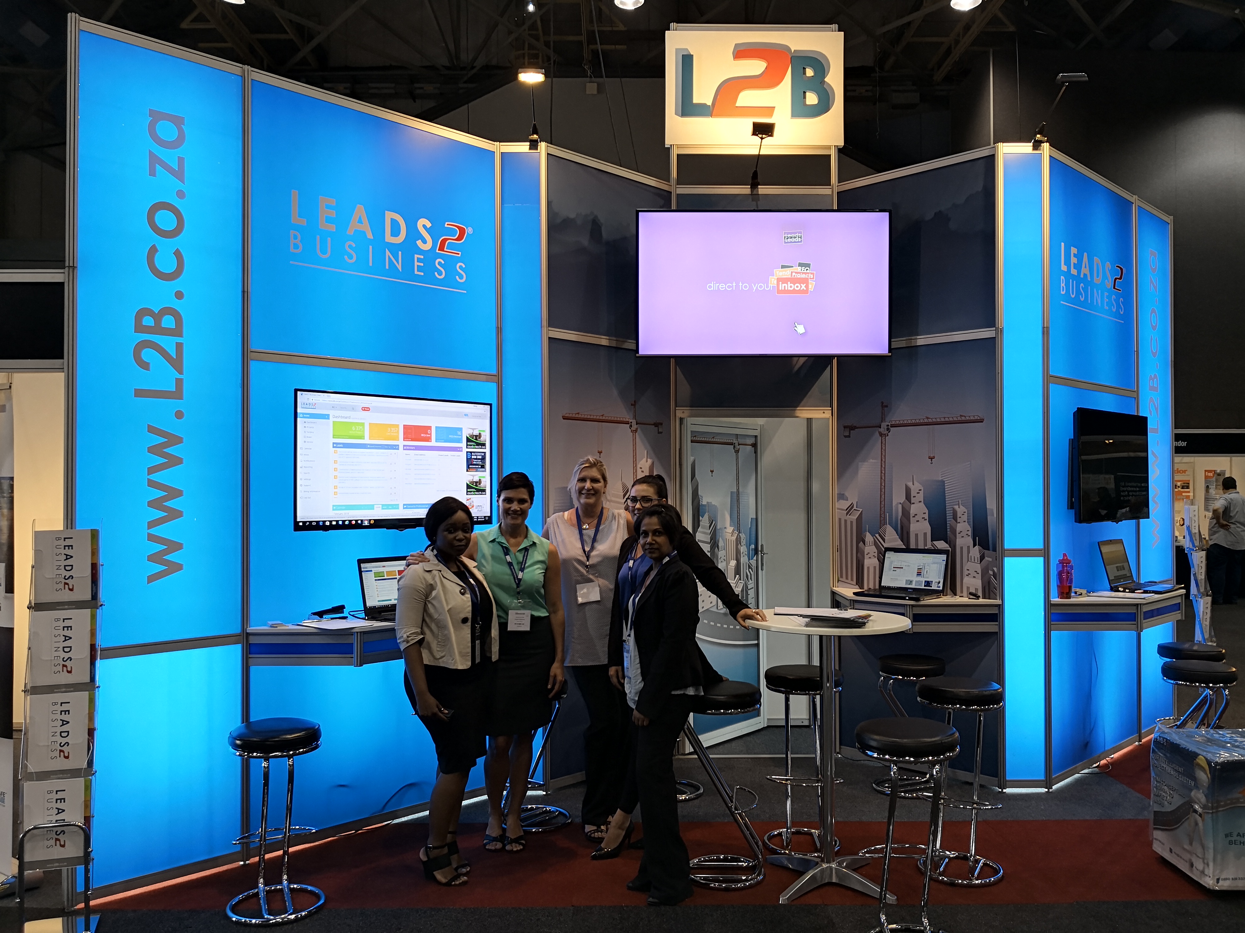 Lee Finch, Michelle Ngubo, Wendy De Wet, Sharika Raman and Jade Nel KZN Constuction Expo