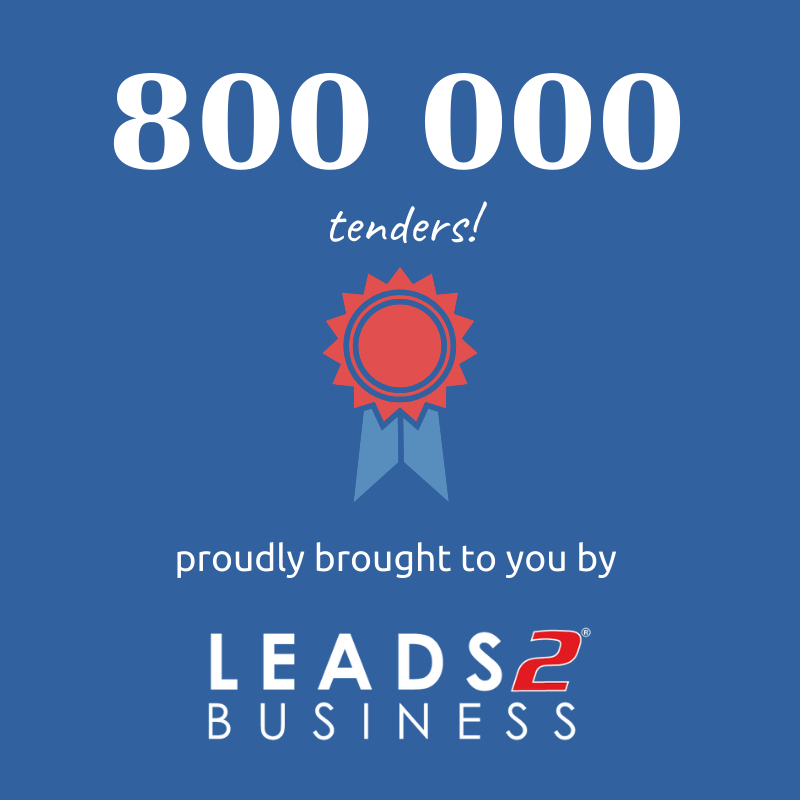 Leads 2 Business Milestone: 800 000 Tenders